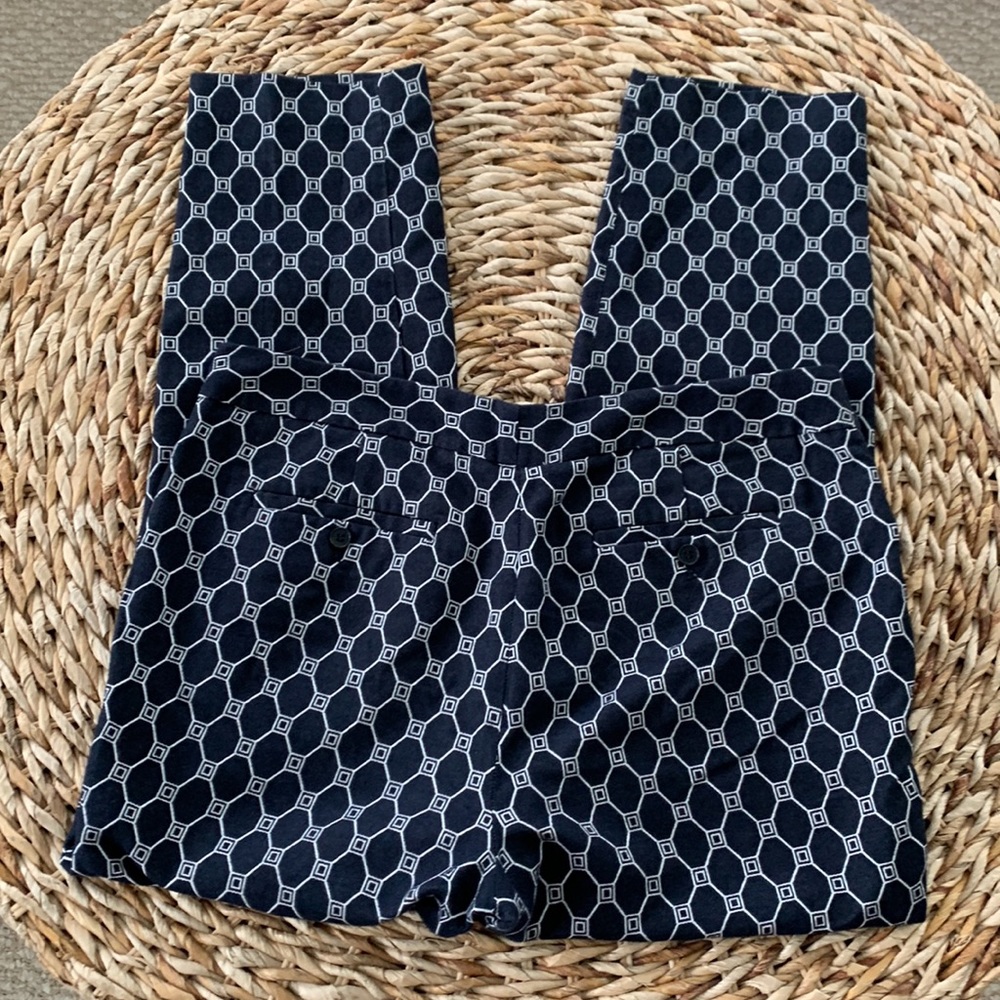 Talbots Geo Print Signature Fit Crop - image 7